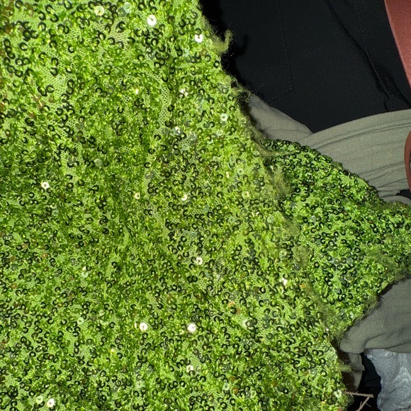 Green Rhinestone Dress - Picture 6 of 6